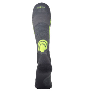 Ultimate Neon Green Ski Socks with Merino